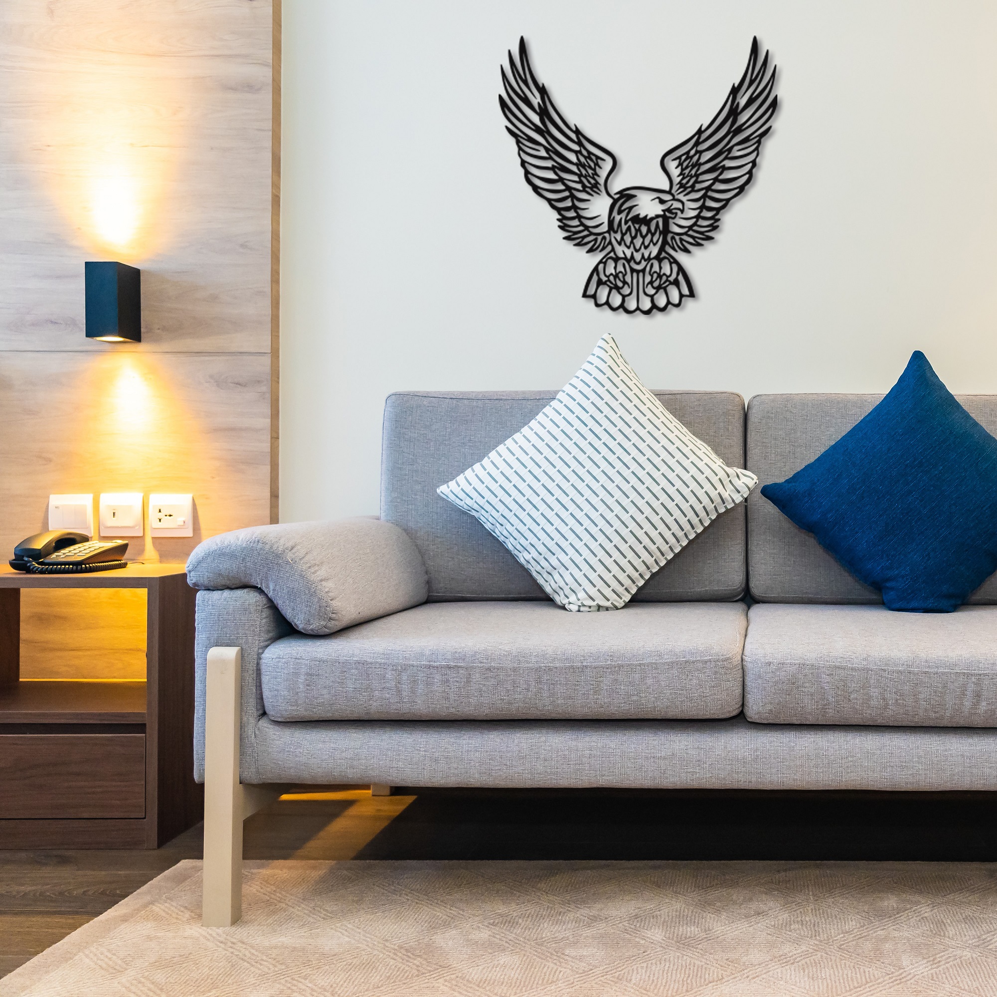 Görkemli Kartal Metal Duvar Dekoru