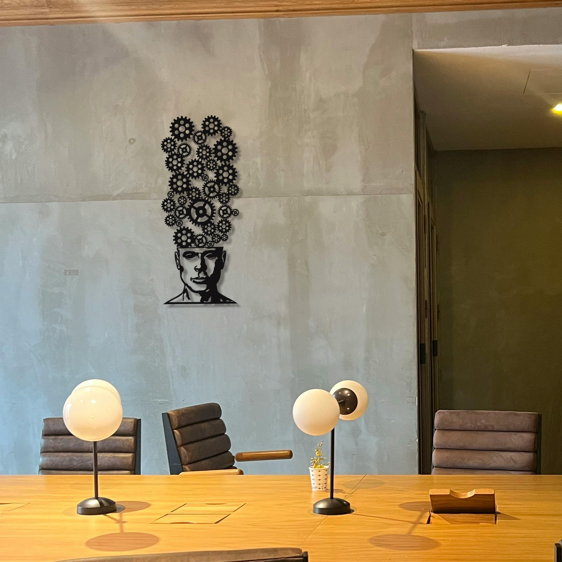 Düşünce Metal Duvar Dekoru