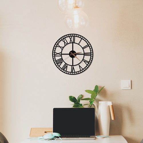 Ore Ambele 50 cm Metal Duvar Saati